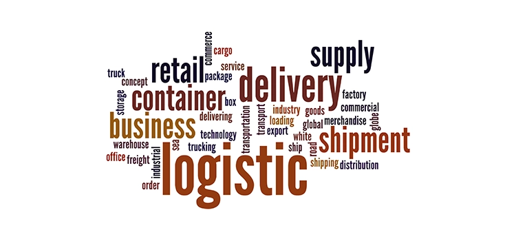 Close-up of logistic word cloud