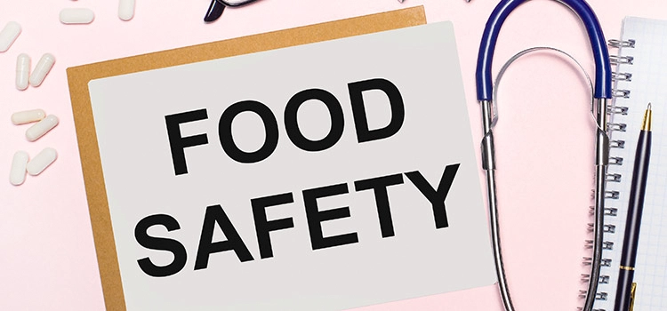 Text Food Safety with medical equipment