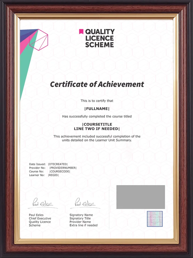 CPD UK And Accredited Certificate Of Achievement